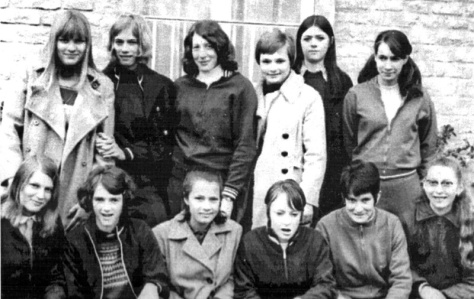 1968 : Quelques filles de l'équipe championne de Normandie Maine par équipes